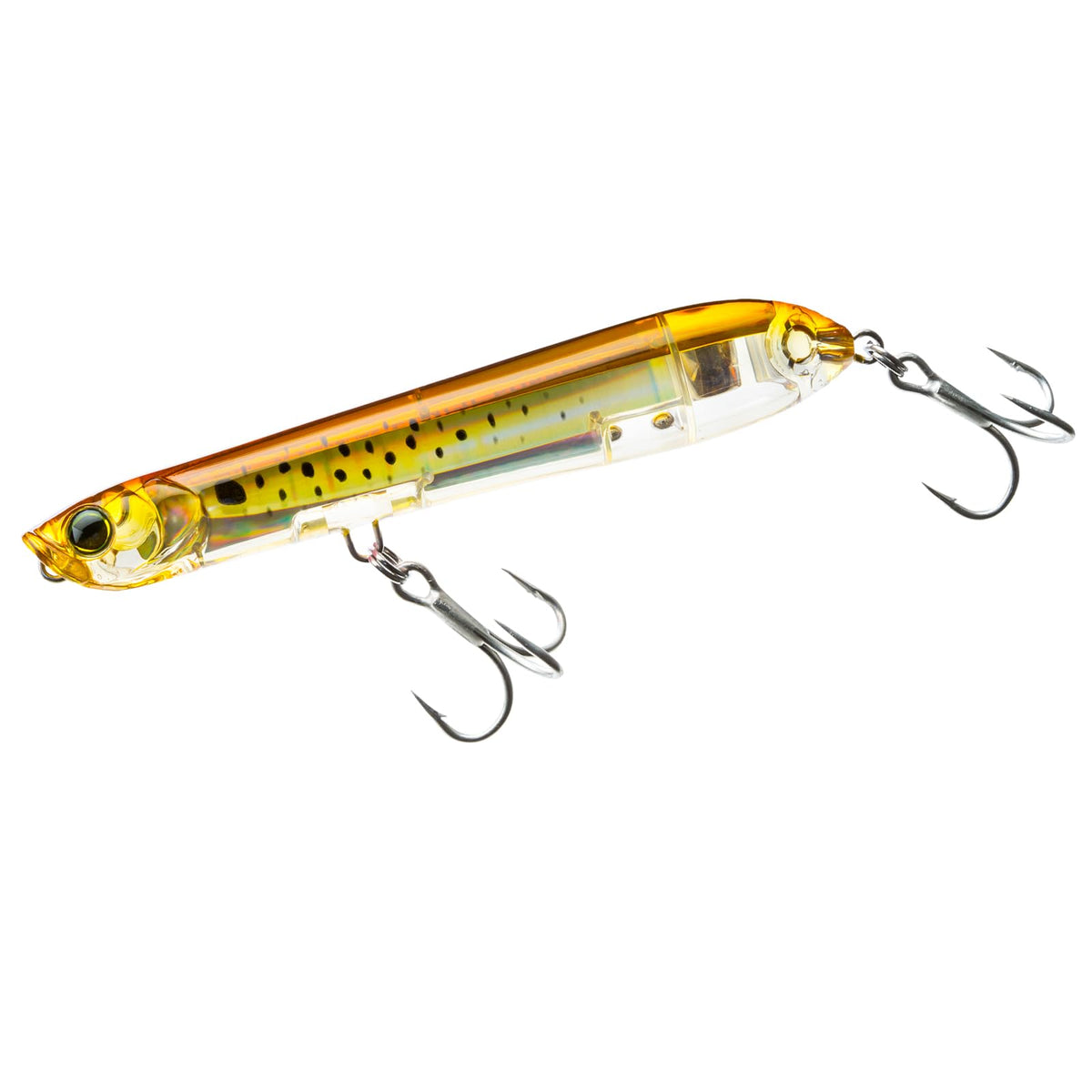 Yo-Zuri R1433-HPBK 3D Inshore Pencil Popper Peanut Bunker front view