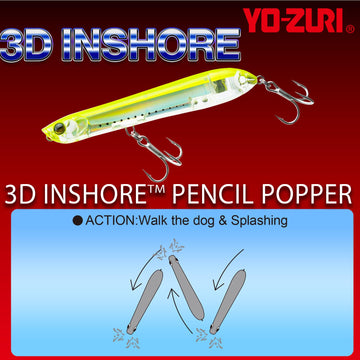Yo-Zuri R1433-RMT back cadence rattle attracts fish from distance.