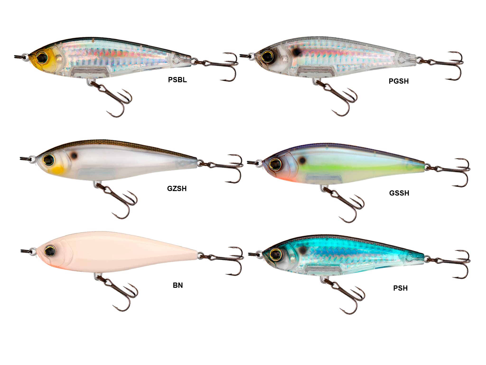 Yo-Zuri R1447-BN 3D Twitchbait close-up prism finish highlighting durable painted coating