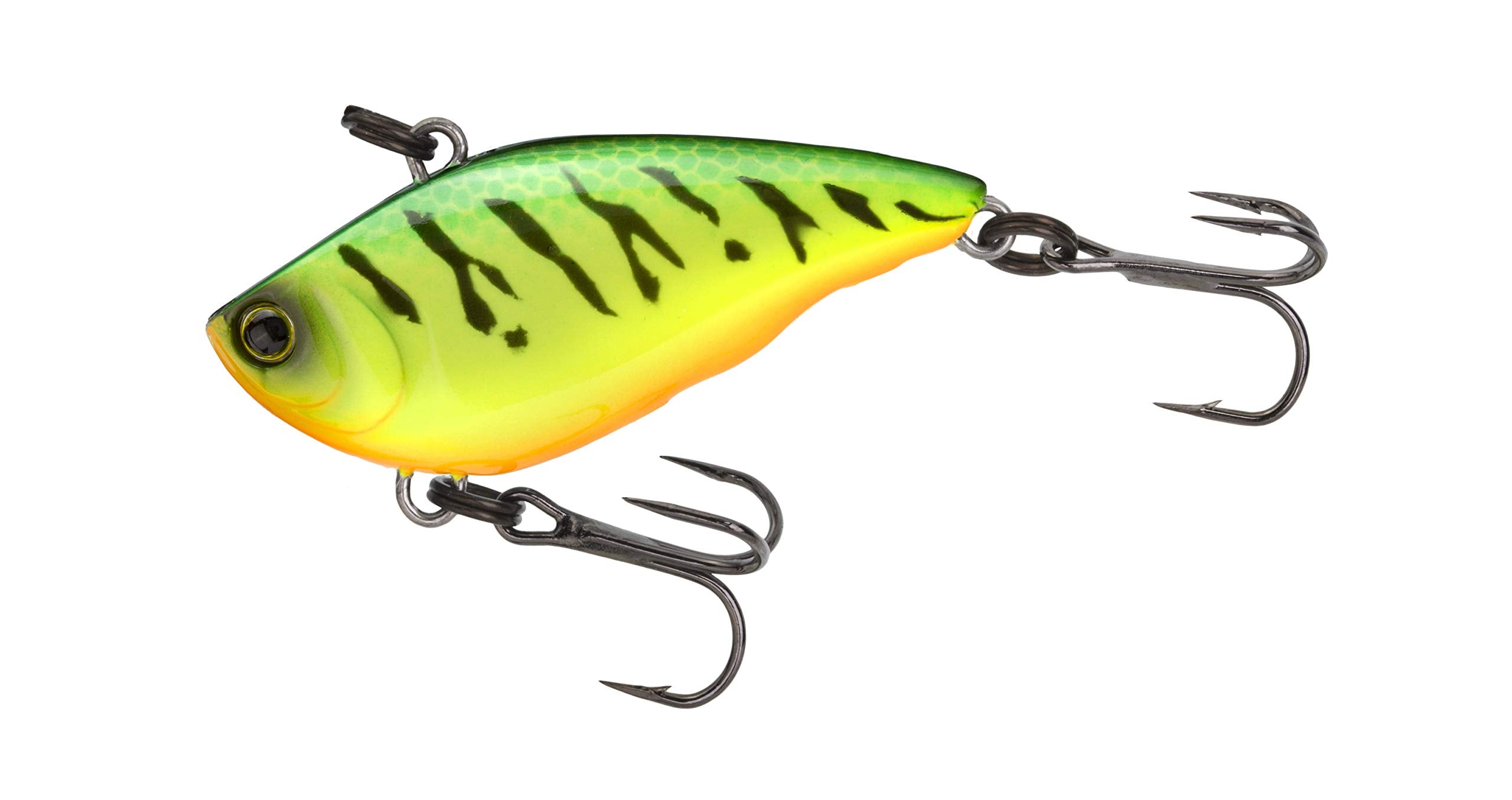 Yo-Zuri RattlN Vibe Mini 40mm Hot Tiger entices panfish with lively sinking action.