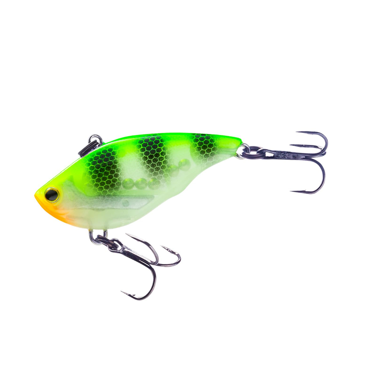 Yo-Zuri RattlN Vibe Mini close-up showing vivid perch pattern for panfish