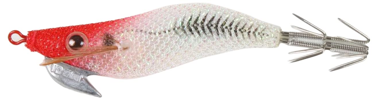 Yo-Zuri EGI Auri-Q RS squid jig with luminous red head attracts squid at night