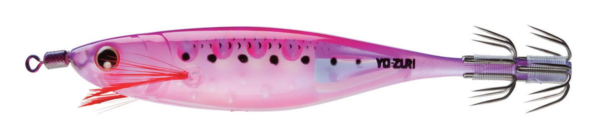Yo-Zuri Squid Ultra Bait Aurora squid jig glows to attract squid in low light
