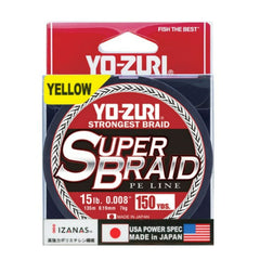 Yo-Zuri Super Braid Yellow spool highlighting high visibility for detecting subtle strikes