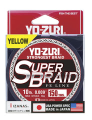 Yo-Zuri Super Braid high-vis yellow in use enhances bite detection.