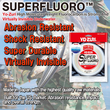 Duel Yo-Zuri SuperFluoro 100Yd leader close-up knot area demonstrates easy-to-tie handling.