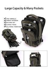 Yoanlayr sling bag USB port enables on the go charging.