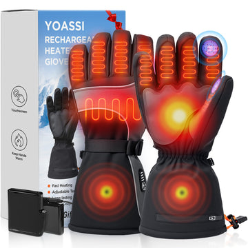 Yoassi heated gloves front view showing sleek design and warmth-ready shape