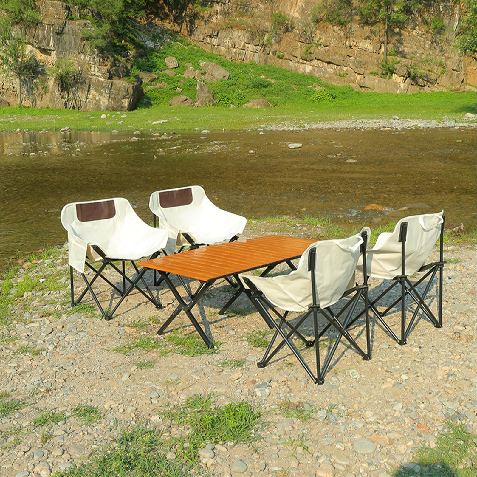 YODIHOT chair with side pockets keeps essentials within reach.
