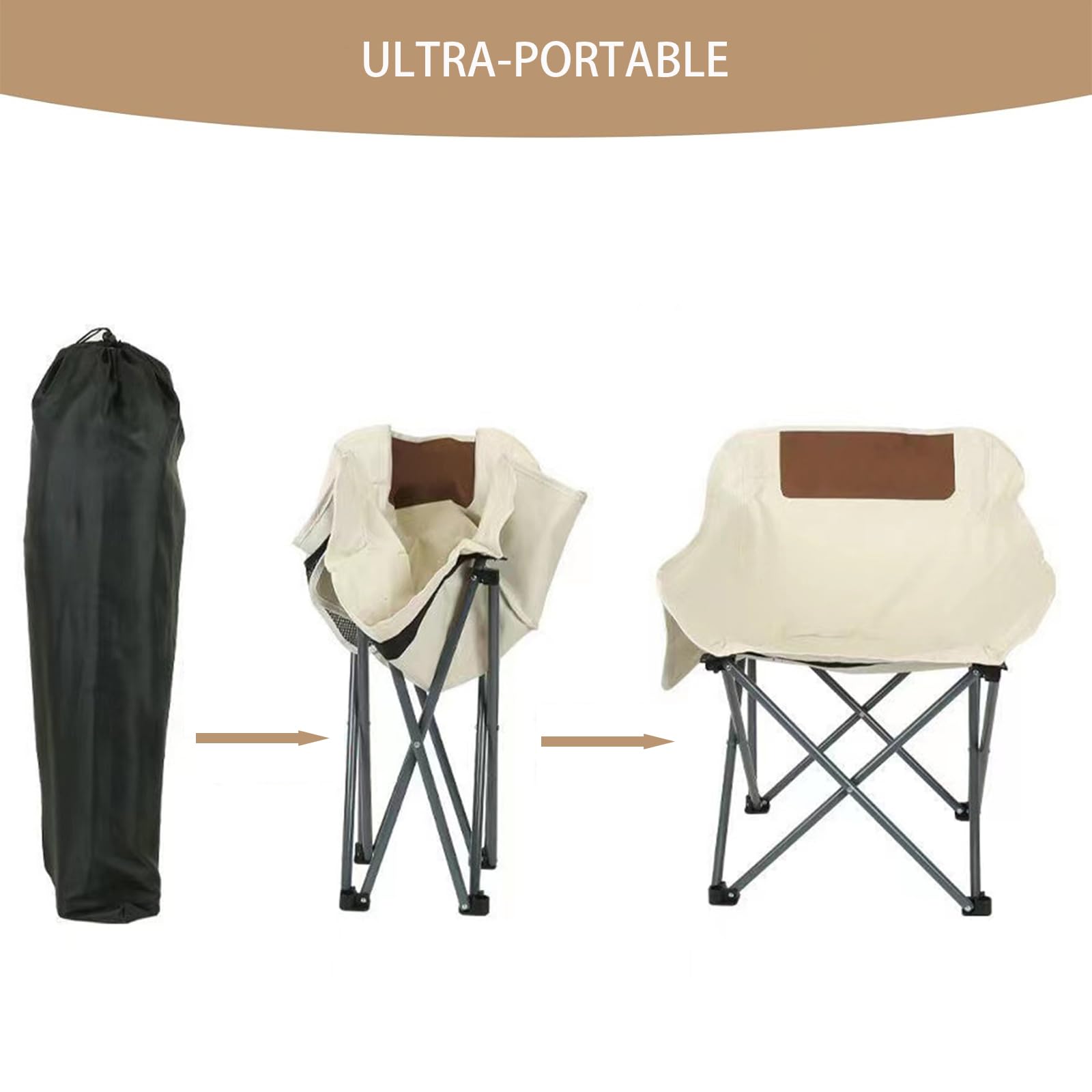 YODIHOT compact folding design fits in car trunks and SUVs.