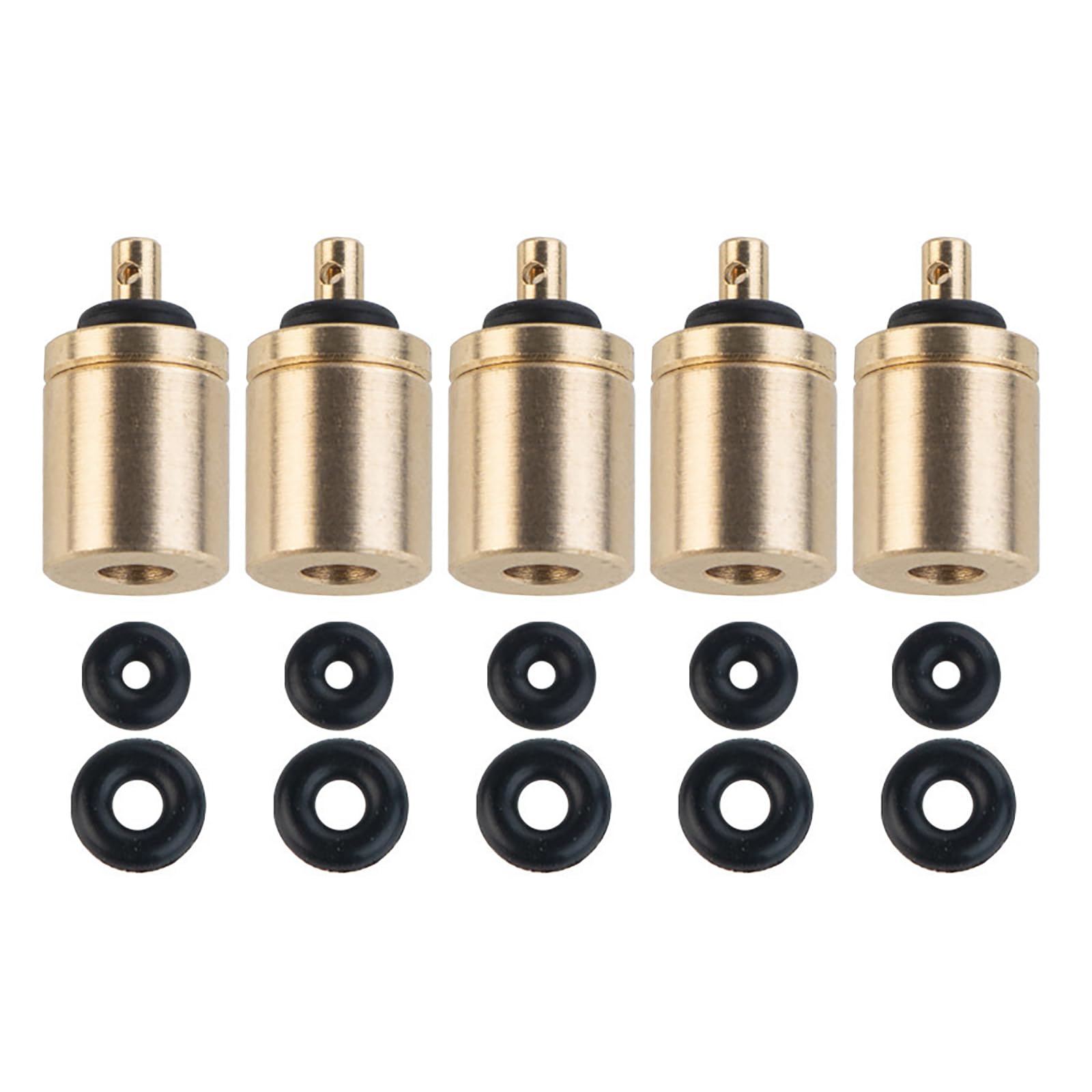 Yoetaun 5pcs refill adapter for outdoor stoves enables quick canister refills.