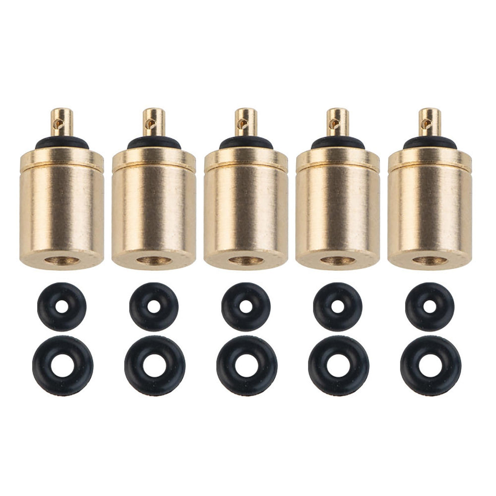 Yoetaun 5pcs refill adapter for outdoor stoves enables quick canister refills.