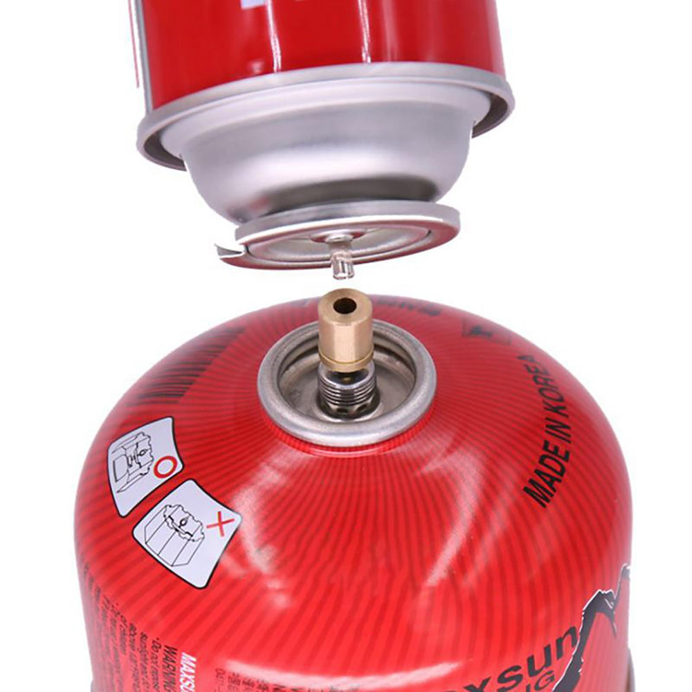 Yoetaun outdoor inflation adapter aids fast stove inflation on trails.