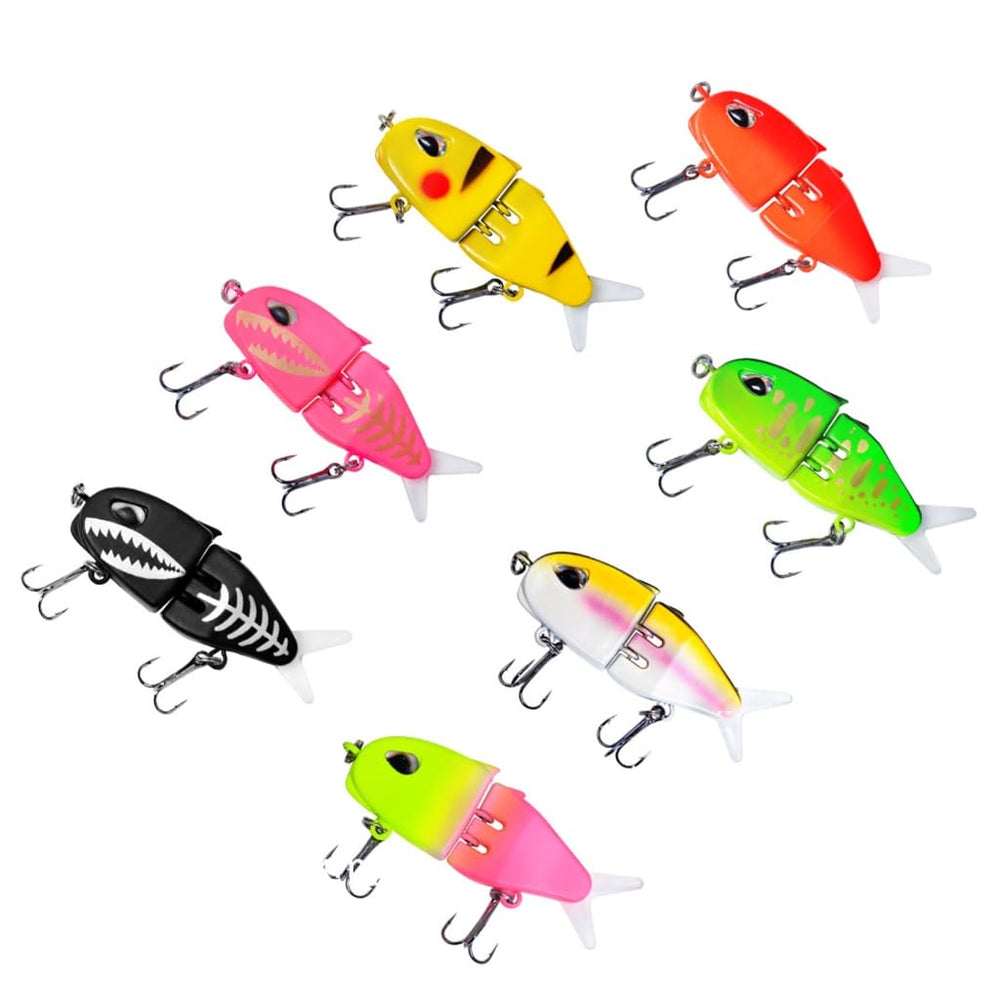 Yoetaun swimbait wobblers 6cm durable plastic and metal construction.