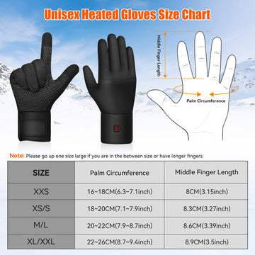 YOHELK heated gloves leather-palm grip enhances control