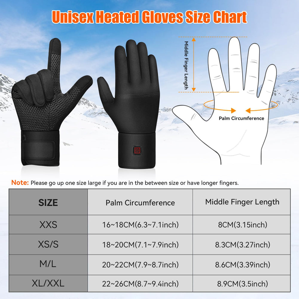 YOHELK heated gloves adjustable wrist view demonstrates wind protection and a snug fit.