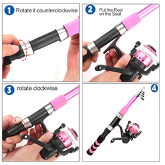 Yoilreyl collapsible telescopic rod folds compactly for quick storage during weekend trips.