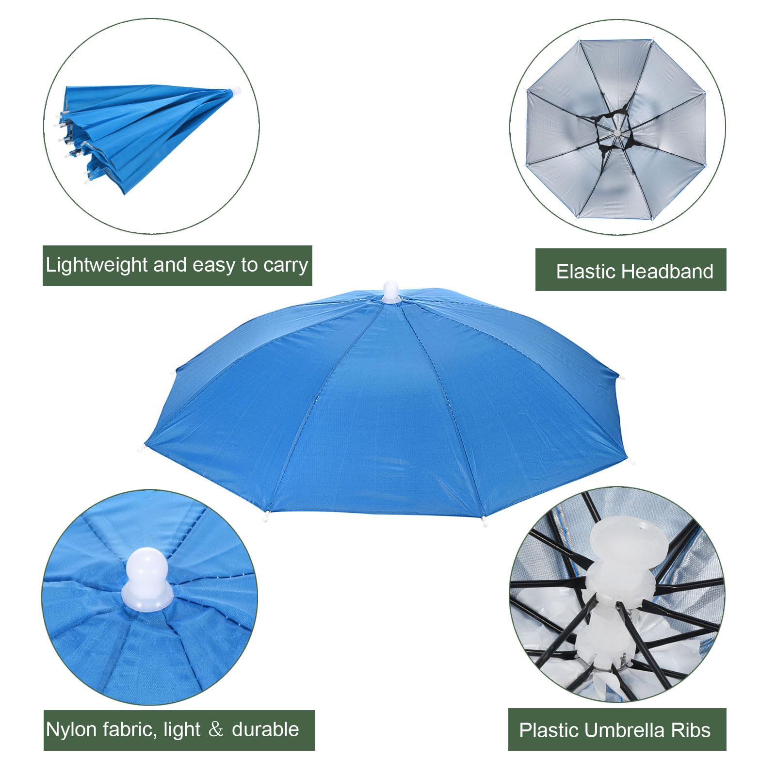 YOKIVE umbrella hat lightweight nylon design for comfortable wear.
