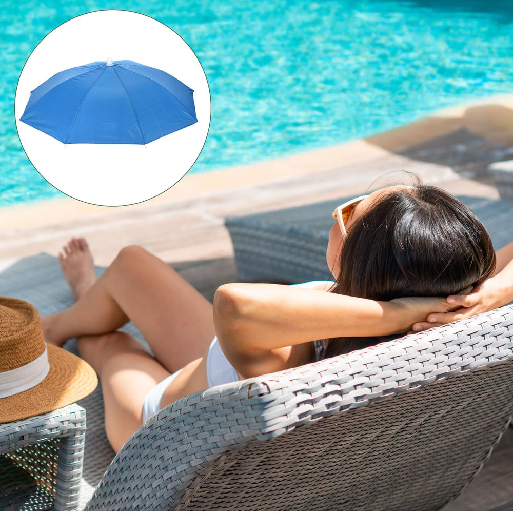 YOKIVE umbrella hat provides sun and rain coverage for outdoor activities.