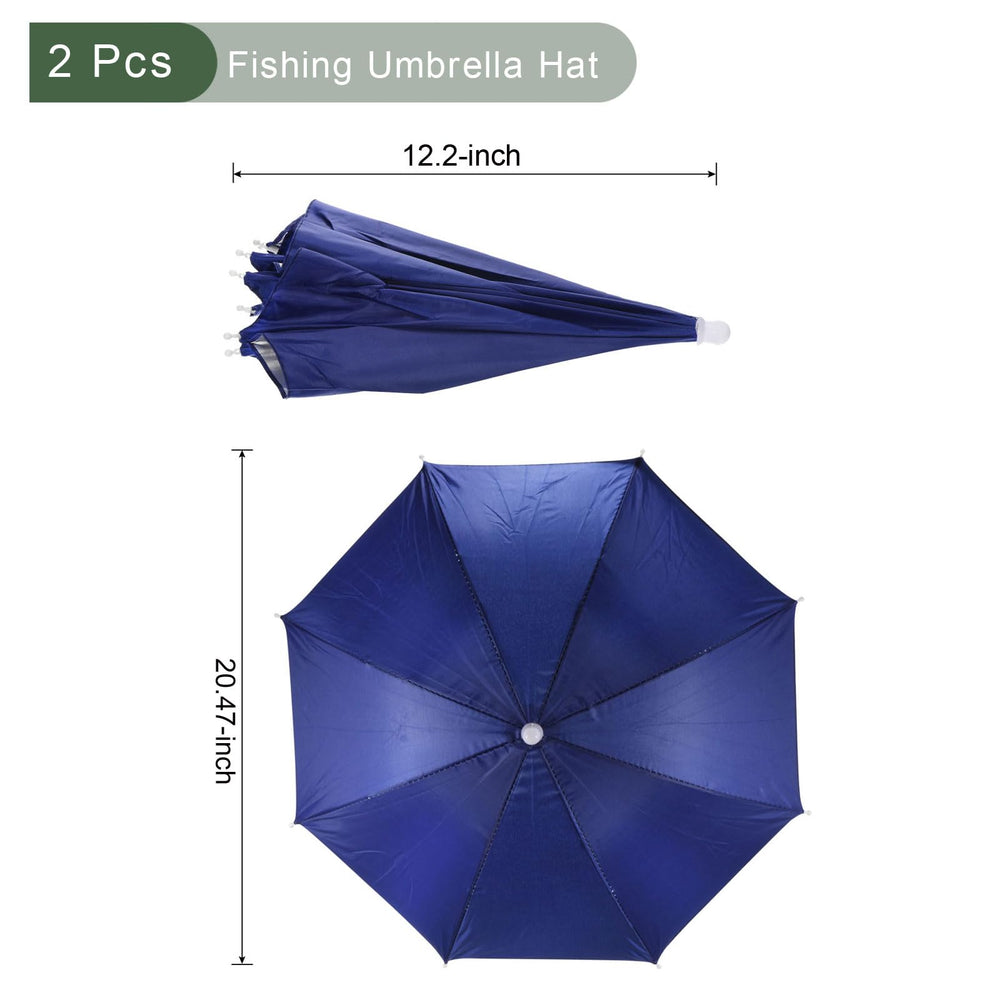 YOKIVE umbrella hat two-pack folded for compact portability