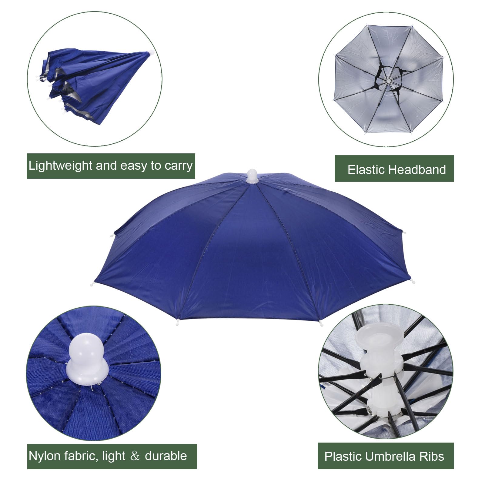 YOKIVE umbrella hat two-pack ready for outdoor adventures