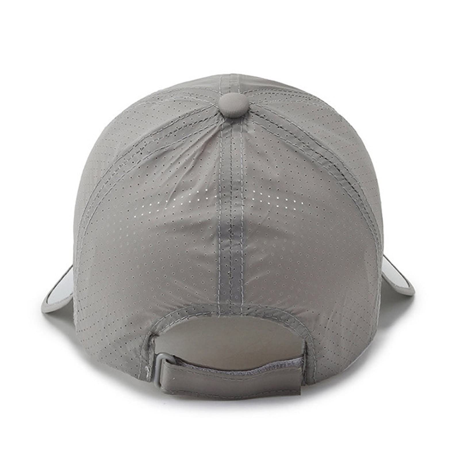YOLAI breathable mesh panels in grey hat promote cooling on hot days.