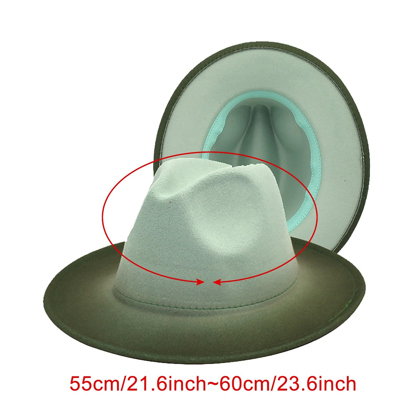 YOLAI yellow fedora hat, back view, packable and breathable for travel.