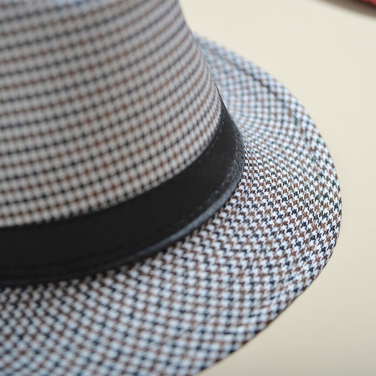 YOLAI vintage Panama-style hat evokes 1920s sunny-day style.