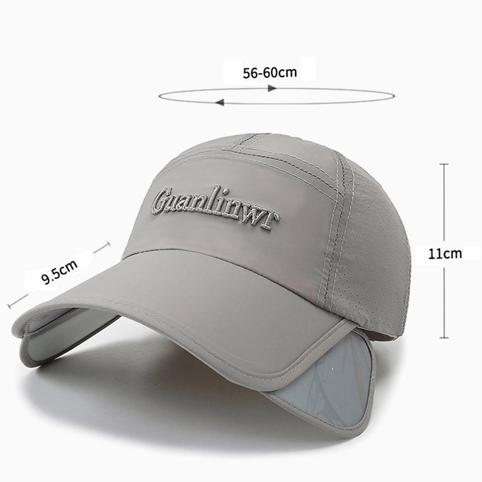 YOLAI sun hat – side view highlighting breathable design for hiking.