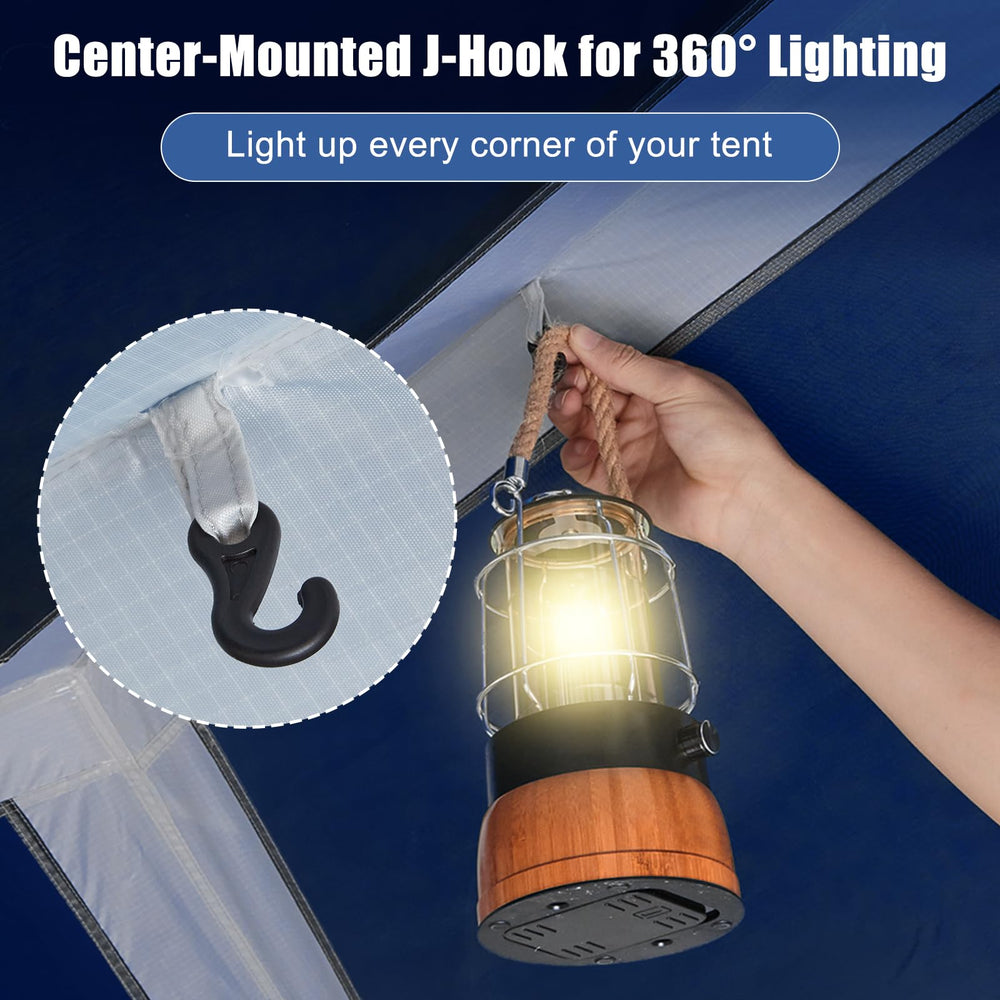 YOLENY cabin tent includes smart storage pockets for gear organization.