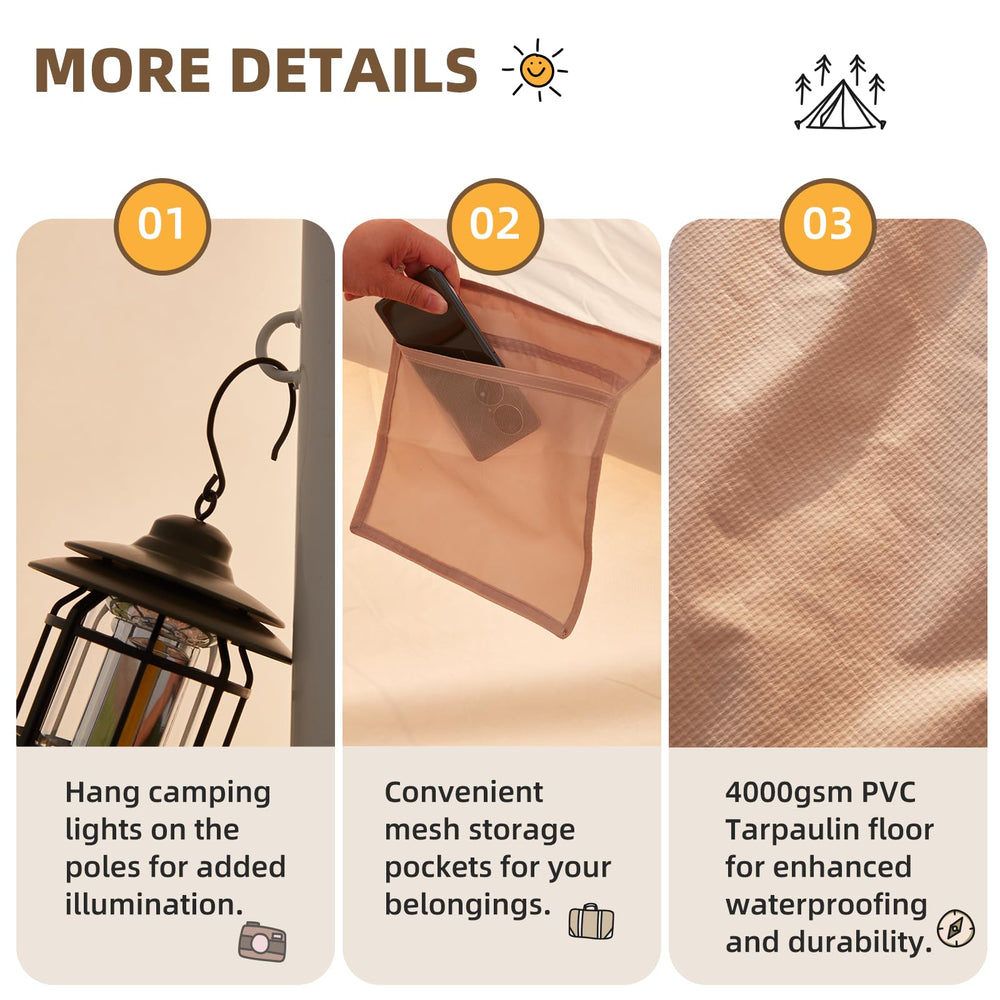 YOLENY easy setup and lightweight storage ideal for travel.