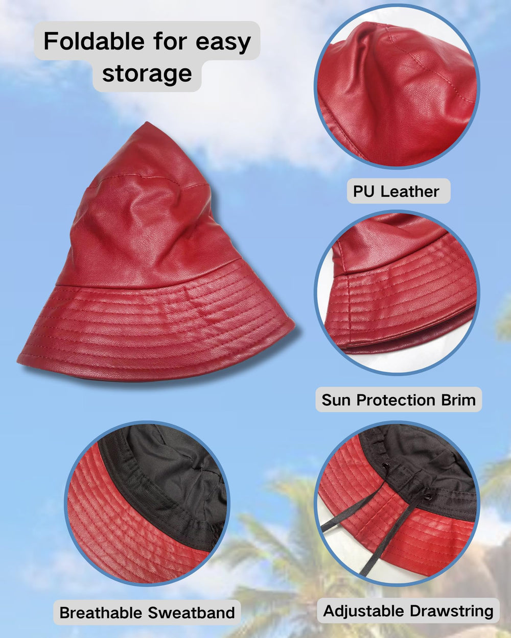 yolrdiw adjustable inner string close-up for secure fit.