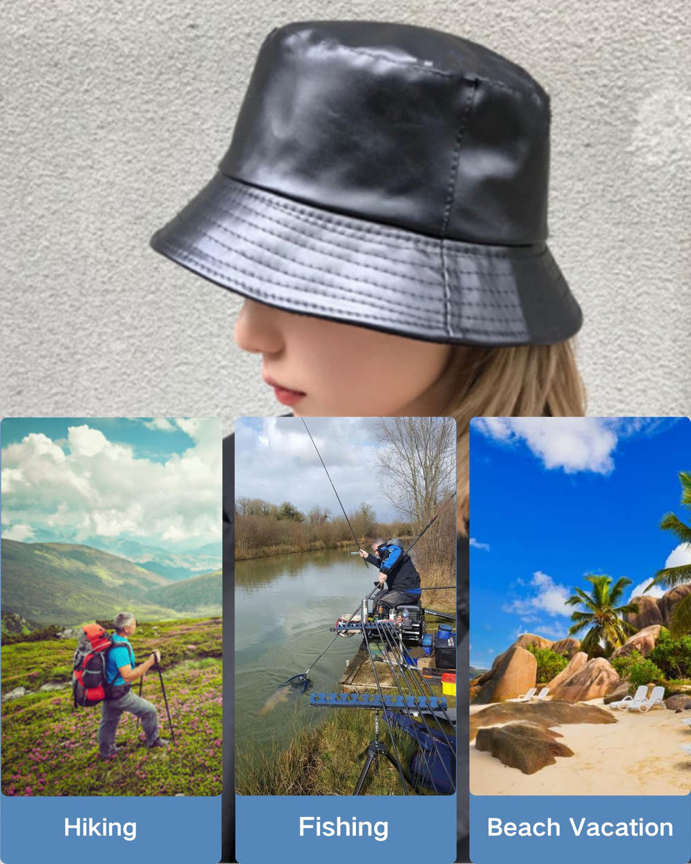 yolrdiw rainproof windproof cap protects from light showers outdoors