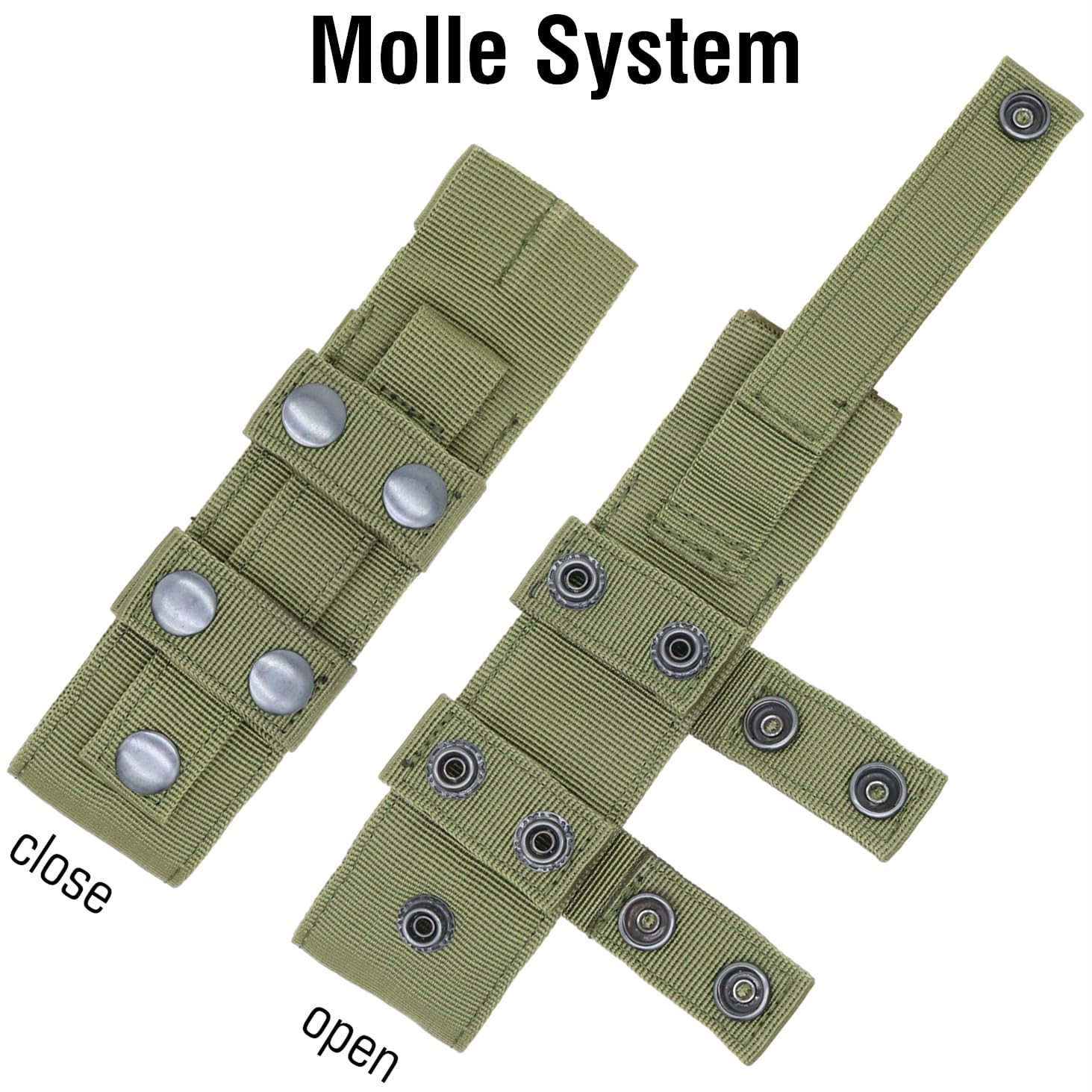 YONCONO elastic-sided pouch accommodates varying tourniquet thickness for secure retention.