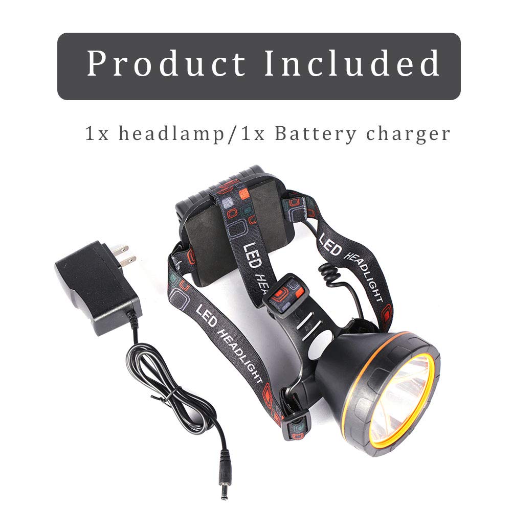 Yongkist ergonomic design headlamp showing separation-style battery for balanced wear