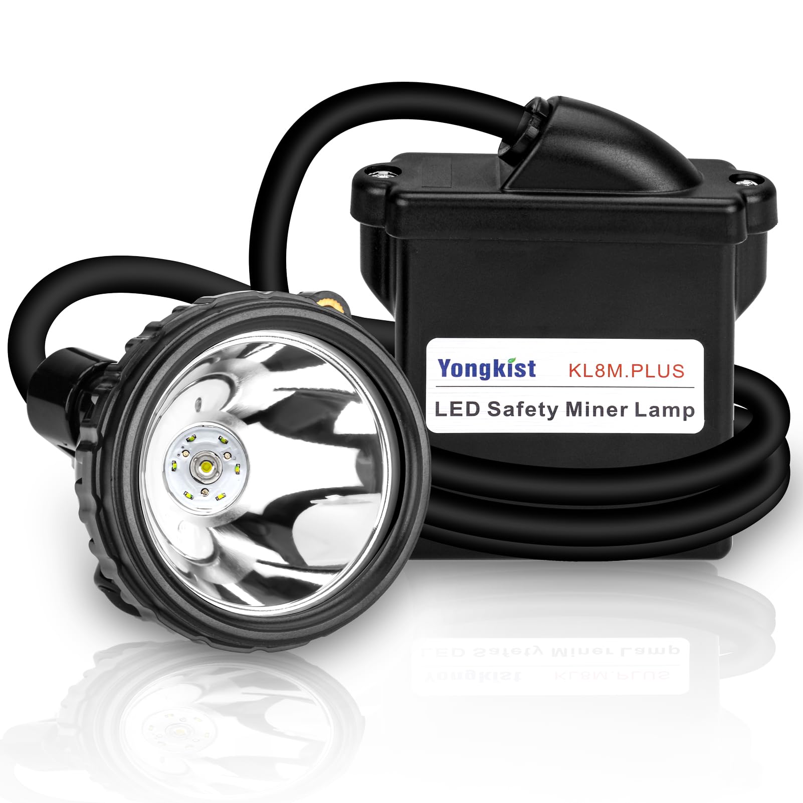 Yongkist safety mining light headlamp front view for high-visibility tunnel work