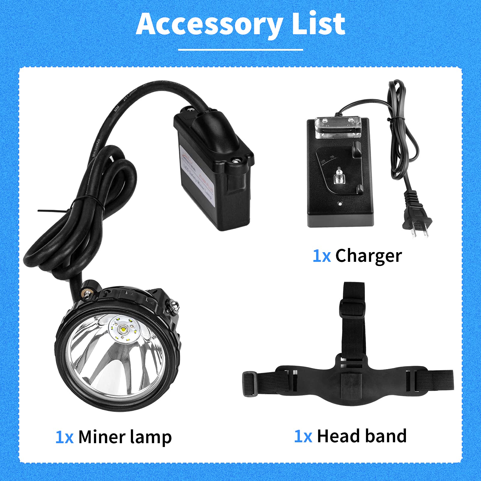 Yongkist headlamp lit inside a tunnel with broad coverage