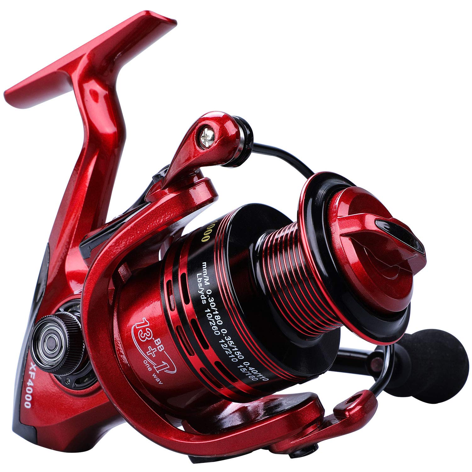 YONGZHI 4000R front view shows lightweight graphite frame for easy casting and all-day comfort.
