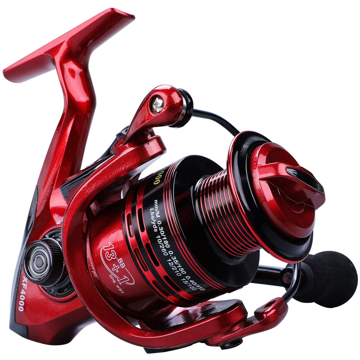 YONGZHI 4000R front view shows lightweight graphite frame for easy casting and all-day comfort.