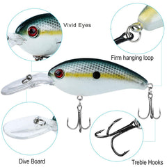 YONGZHI crankbait in action with lifelike baitfish motion