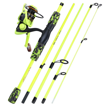 YONGZHI 5-piece spinning fishing rod and reel combo