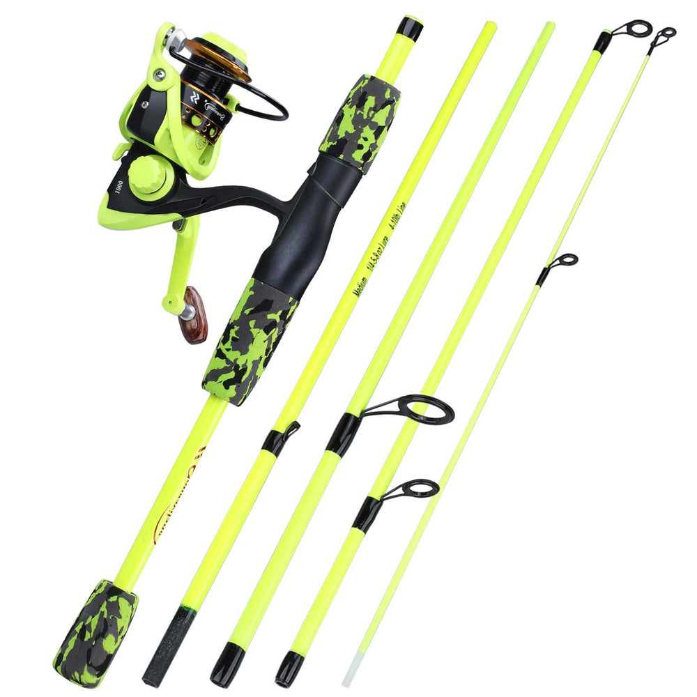 YONGZHI 5-piece spinning fishing rod and reel combo