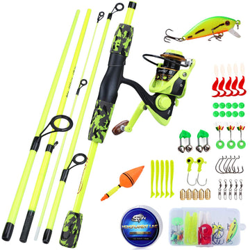 YONGZHI spinning rod 5piece compact for travel and quick setup