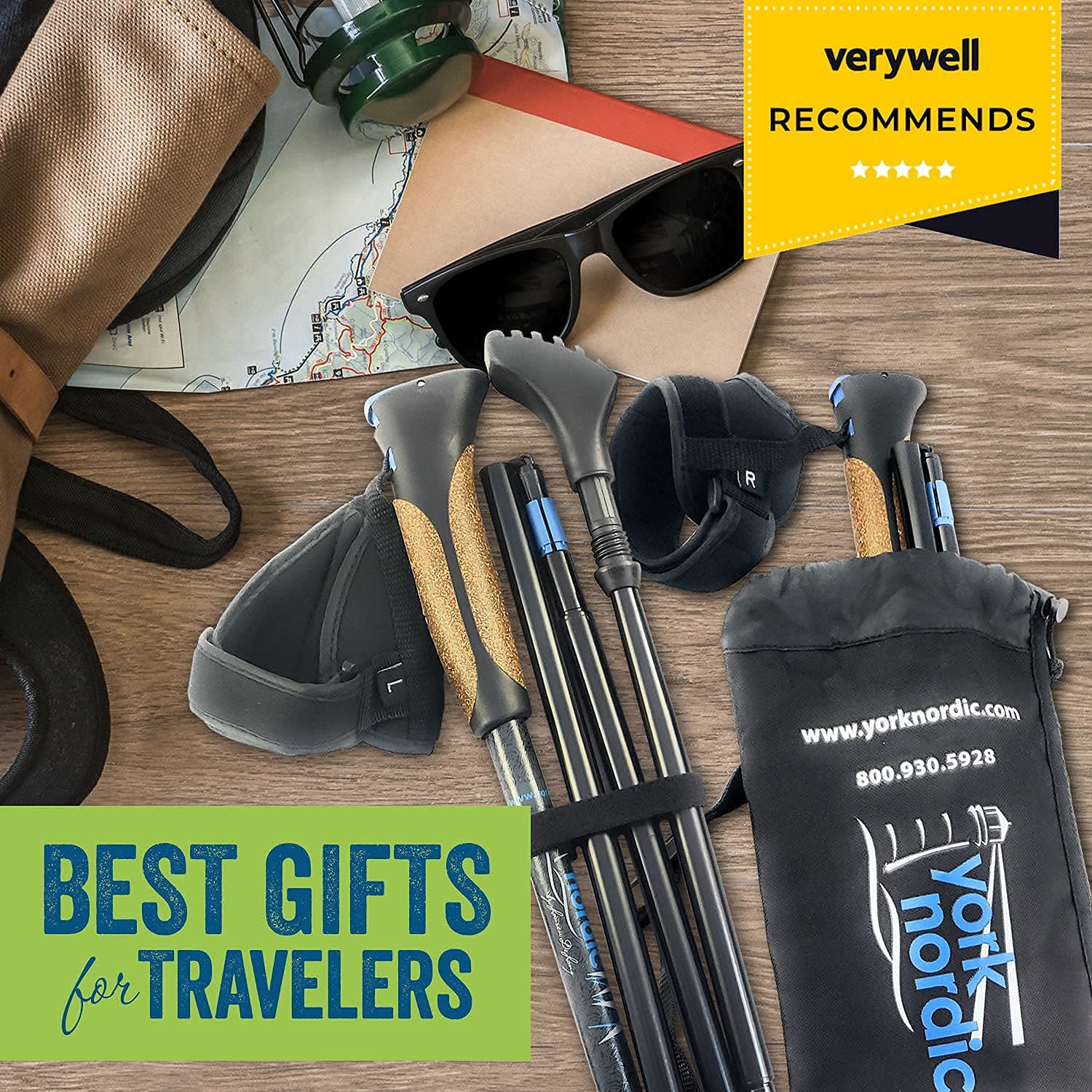 York Nordic travel bag included for easy carry and organization.
