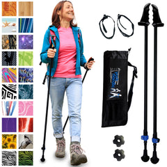 York Nordic Motivator walking poles pair for balance support during rehab-friendly stroll.
