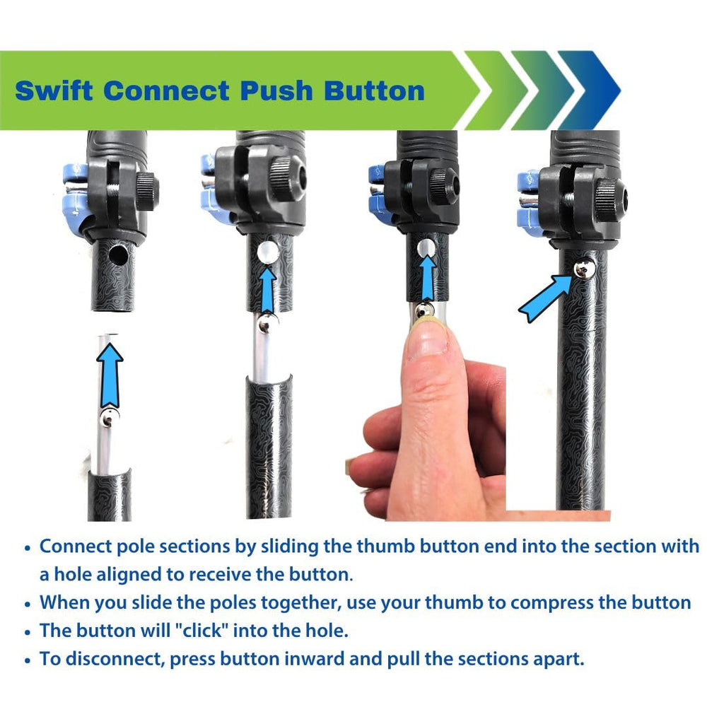 York Nordic Motivator Swift Connect adjustable length for personalized fit during rehab walks.