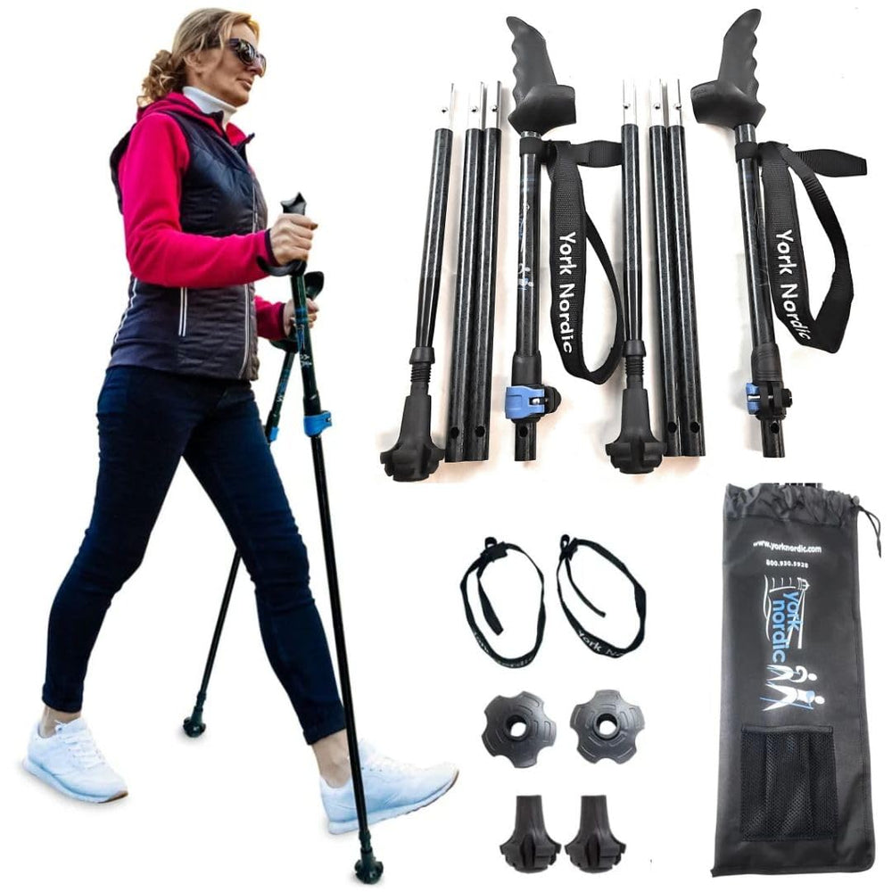 York Nordic Motivator Swift Connect Grip shows a stable hold for confident walking.