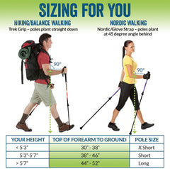 York Nordic Trek Grip close-up showing comfortable, contoured hand support.