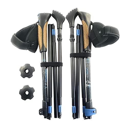 York Nordic Ultralight poles extended to show length options for users.