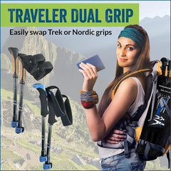 York Nordic Ultralight Nordic grip shows ergonomic design for comfortable walking.